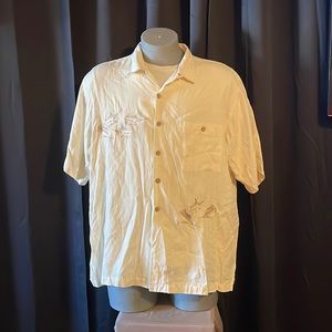 Hook and tackle men’s short sleeve button up Hawaiian shirt XL